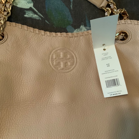 Tory Burch Marion Bag Slouchy Tote Light Oak - Brand new - Picture 3 of 6